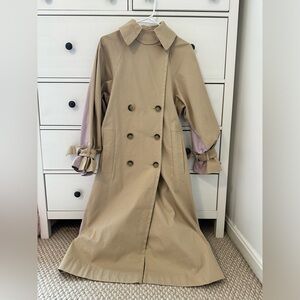 NWOT ASOS Two Tone Long Trench Coat